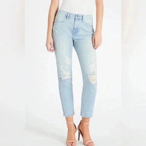 Frame Le pegged “glacier park” straight leg casual 5  pocket denim jean 26